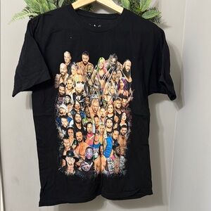 WWE Black Graphic T-Shirt Size M